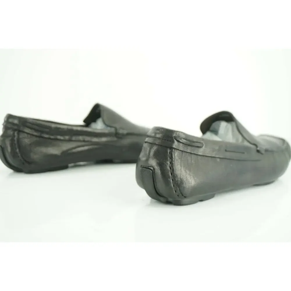 To Boot New York Men's Barkley Black Leather Driving Loafers